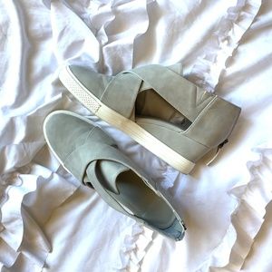 Wedge fashion sneakers